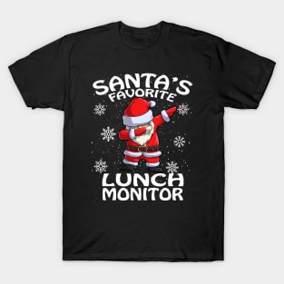 Santas Favorite Lunch Monitor Christmas T-Shirt